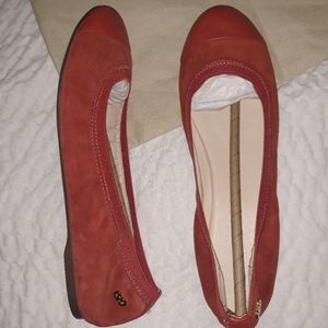 Rust colored ballet flats